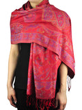 NYFASHION101 Women's Large Soft Paisley Floral Pattern Scarf Shawl Wrap