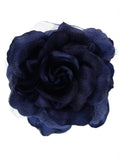 Women's Multifunction Rose Flower Sheer Petal Brooch Pin Hair Tie Clip By The Dozen