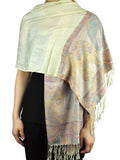 NYFASHION101 Women's Large Soft Embroidered Elephant Scarf Shawl Wrap