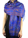 NYFASHION101 Women's Large Soft Paisley Floral Pattern Scarf Shawl Wrap