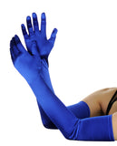 NYFASHION101 Women's Classic Long Opera Length Satin Gloves 16BL