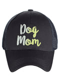 C.C Ponycap Color Changing Embroidered Quote Adjustable Trucker Baseball Cap, Dog Mom