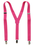 NYFASHION101 Men's Elastic Adjustable Trouser Braces Y Back Suspenders