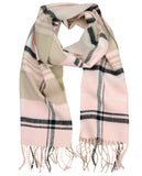D&Y Unisex Classic Softer Than Cashmere Plaid Fringe End Scarf