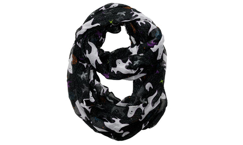 Halloween Theme Sheer Loop Infinity Scarf
