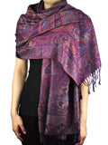 NYFASHION101 Women's Large Soft Paisley Floral Pattern Scarf Shawl Wrap