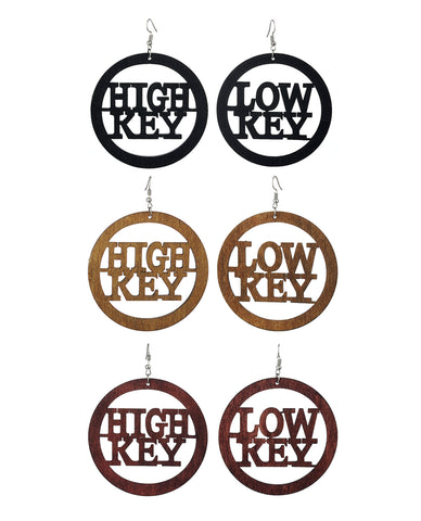 Women's Diva Encircled Wood Dangle Pierced Earrings, Turquoise