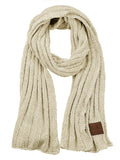 C.C Women's Ultra Soft Chenille Ribbed Thick Warm Knit Shawl Wrap Scarf