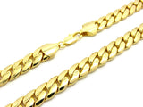 Gold-Tone 11mm Miami Cuban Chain Necklace w/ Lobster Clasp