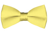 NYFASHION101 Men's Solid Color Adjustable Pre-Tied Bow Tie