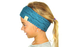 C.C Children's Kids' Warm Cable Knit Fuzzy Lined Ear Warmer Headband