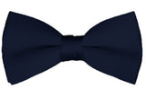 NYFASHION101 Men's Solid Color Adjustable Pre-Tied Bow Tie