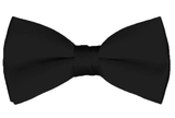 NYFASHION101 Men's Solid Color Adjustable Pre-Tied Bow Tie