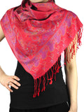 NYFASHION101 Women's Large Soft Paisley Floral Pattern Scarf Shawl Wrap