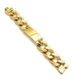 Celebrity Style 24mm 8.75" ID Cuban Link Chain Bracelet in Gold-Tone