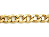 Celebrity Style 24mm 8.5" Cuban Link Chain Bracelet in Gold-Tone