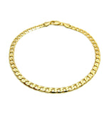 Women's 4.5mm 10" Cuban Chain Anklet in Gold-Tone