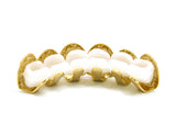 Hip Hop Rapper's Style Dental Grillz in Gold-Tone, FHL616G