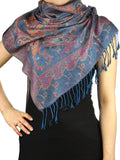 NYFASHION101 Women's Large Soft Paisley Floral Pattern Scarf Shawl Wrap