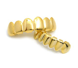 Hip Hop Rapper's Style Dental Grillz Set in Gold-Tone, GL1G
