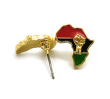 Pan Africa Stud Micro Earrings. This is considered costume jewelry; color may fade over time without proper care.