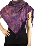 NYFASHION101 Women's Large Soft Paisley Floral Pattern Scarf Shawl Wrap