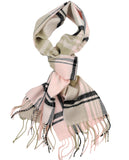 D&Y Unisex Classic Softer Than Cashmere Plaid Fringe End Scarf