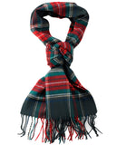D&Y Unisex Classic Softer Than Cashmere Plaid Fringe End Scarf