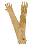 NYFASHION101 Women's Classic Long Opera Length Satin Gloves 16BL
