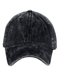 D&Y Unisex Snow Washed Distressed Cotton Twill Precurved Bill Baseball Cap