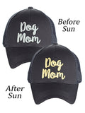 C.C Ponycap Color Changing Embroidered Quote Adjustable Trucker Baseball Cap, Dog Mom