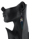 Women's Exquisite African Ebony Model Dangle Pierced Earrings, Multi Outfit