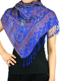 NYFASHION101 Women's Large Soft Paisley Floral Pattern Scarf Shawl Wrap