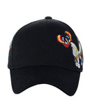 C.C Colorful Embroidered Butterfly Adjustable Precurved Baseball Cap Hat
