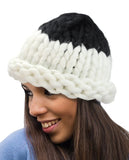 NYfashion101 Two Tone Handmade Big Chunky Loop Helsinski Hat Beanie