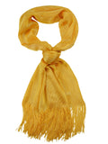 NYFASHION101 Fashionable Sparkly Glitter Thread Lightweight Tassel Scarf