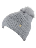 D&Y Super Soft Feathered Faux Fur Pom Cuffed Knit Beanie