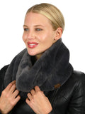 C.C Women's Soft Faux Fur Feel Neck Warmer Collar Infinity Scarf