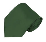 Mens Solid Color Silk Tie