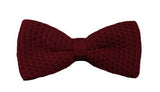 Men's Solid Trendy Pre-Tied Knitted Bow Ties