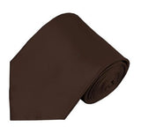 Mens Solid Color Silk Tie