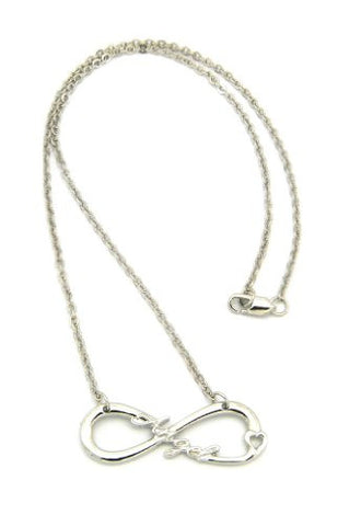 Angel Celebrity Fans Infinity Heart Necklace
