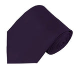 Mens Solid Color Silk Tie