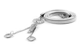 NYfashion101 (Tm) Women's Tiger Tooth Rhinestone Design w/ Lobster Clasp Elastic Waist Chain CH-105