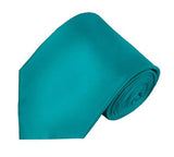 Mens Solid Color Silk Tie
