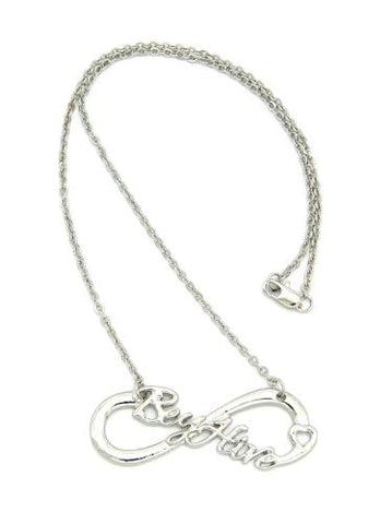 BeyHive Inscribed Infinity Loop Chain Necklace