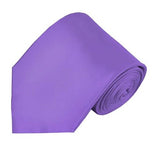 Mens Solid Color Silk Tie