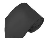 Mens Solid Color Silk Tie