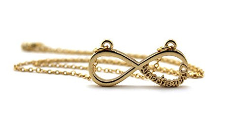 Directioner&reg; Fans Polished Micro Infinity Heart Pendant Necklace in Gold-Tone XHC21G