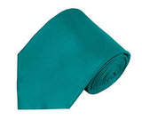 Mens Solid Color Silk Tie